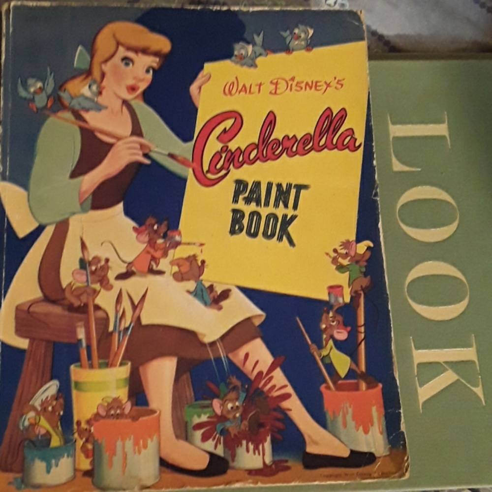 Walt Disney's Cinderella Paint Book 1950